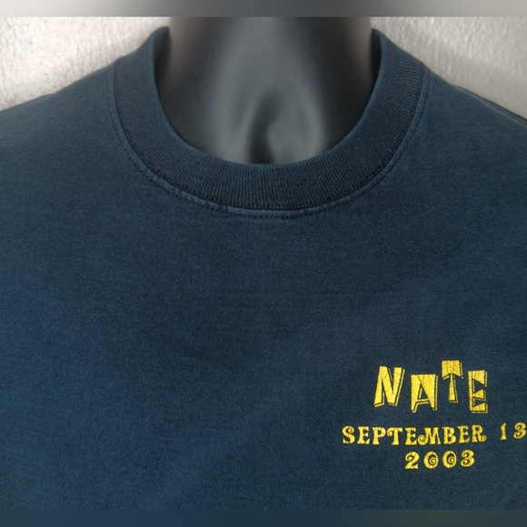 VTG Y2K Nate's Skate Shop Adult Small T-shirt Black Tee Skater FOTL 2003 - Picture 5 of 8